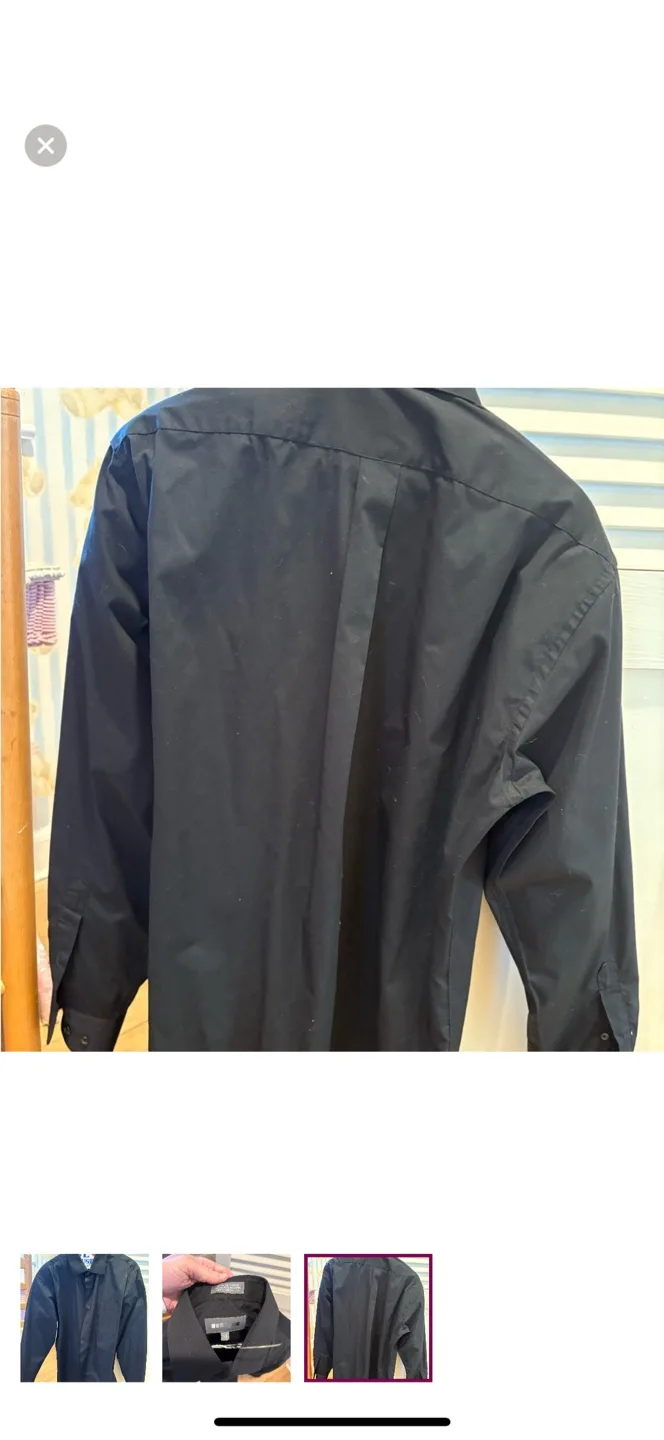 Men's Black Dress Shirt image indicator(3)