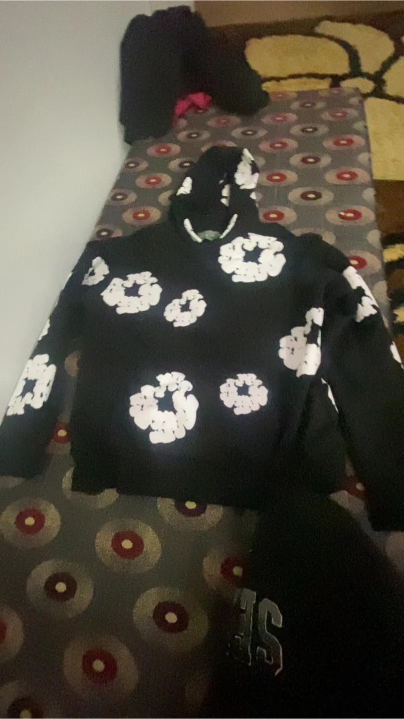 African Diaspora Goods Denim Tears Hoodie, Size M thumbnail