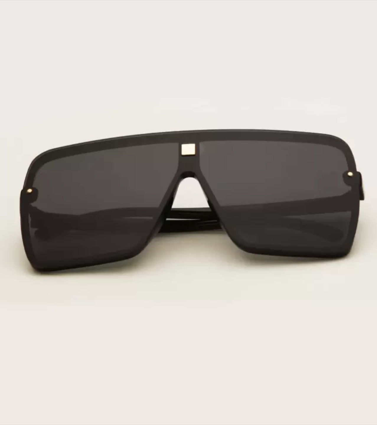 Oversized Black Square Sunglasses - photo 4