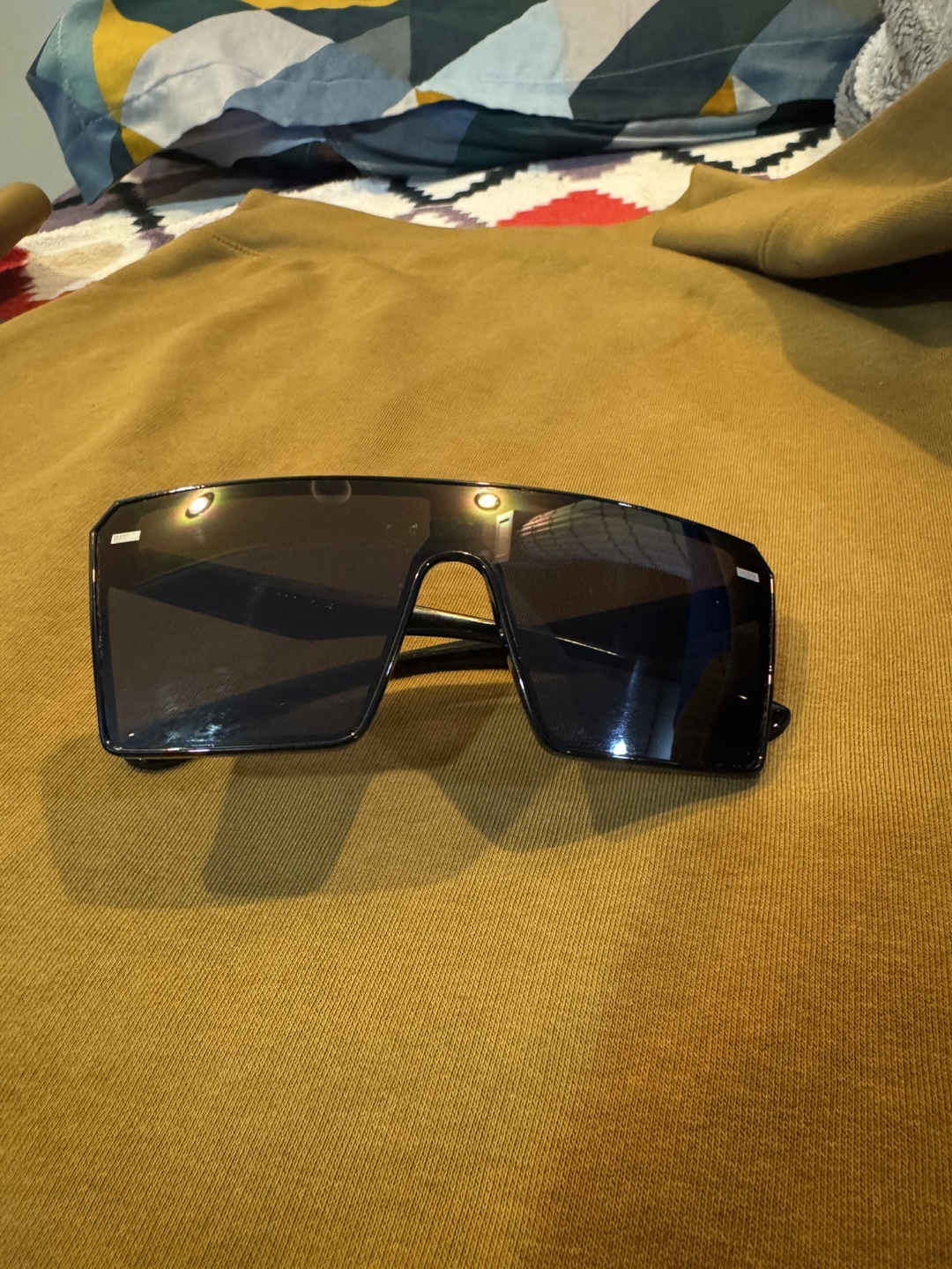 Oversized Black Square Sunglasses - photo 2