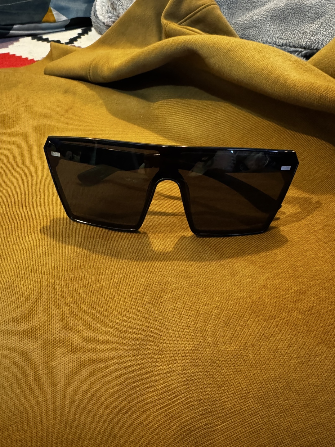 Oversized Black Square Sunglasses - photo 3
