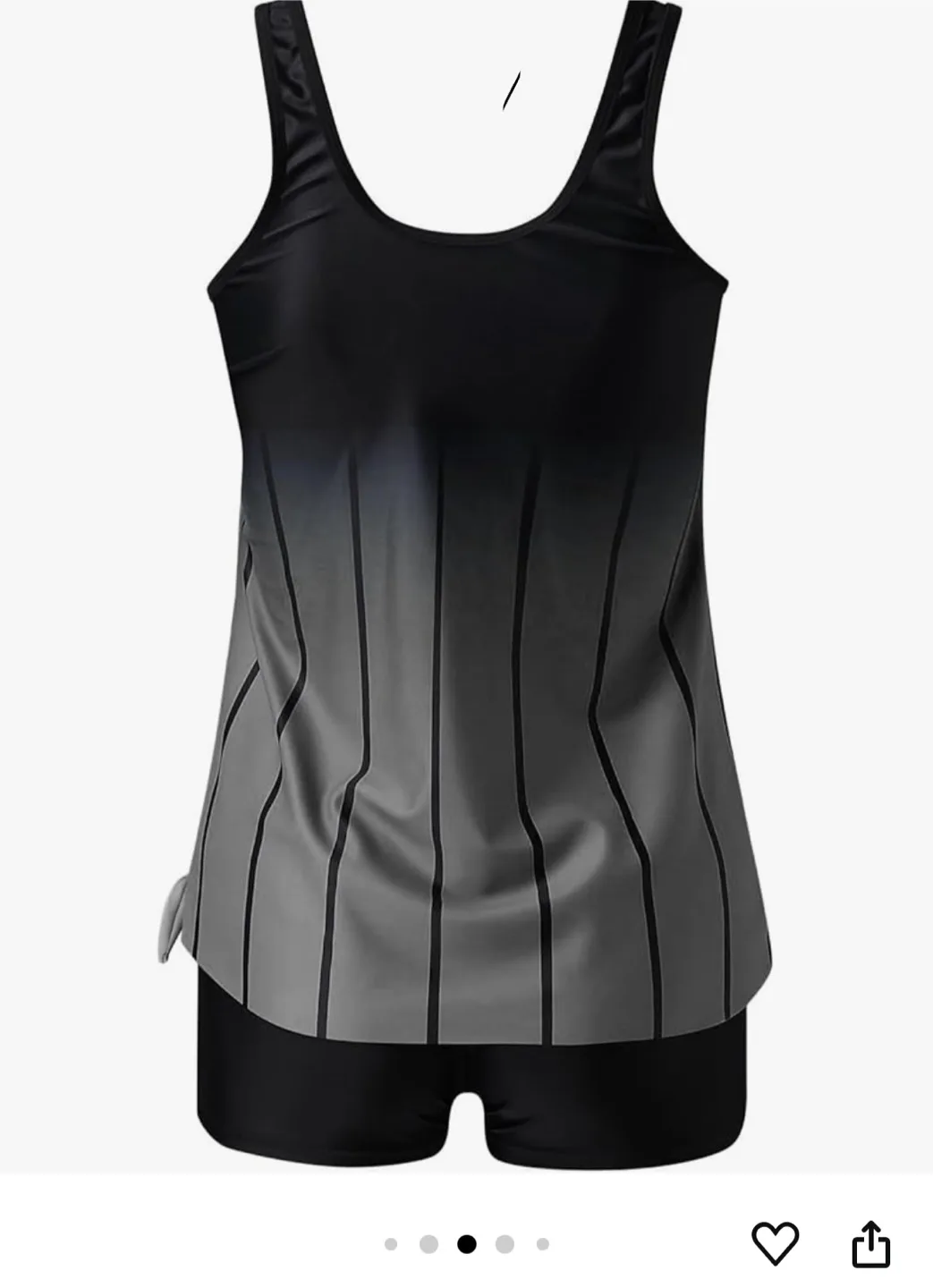 New Women's Two-Piece Swimsuit - Ombré Stripes image indicator(2)