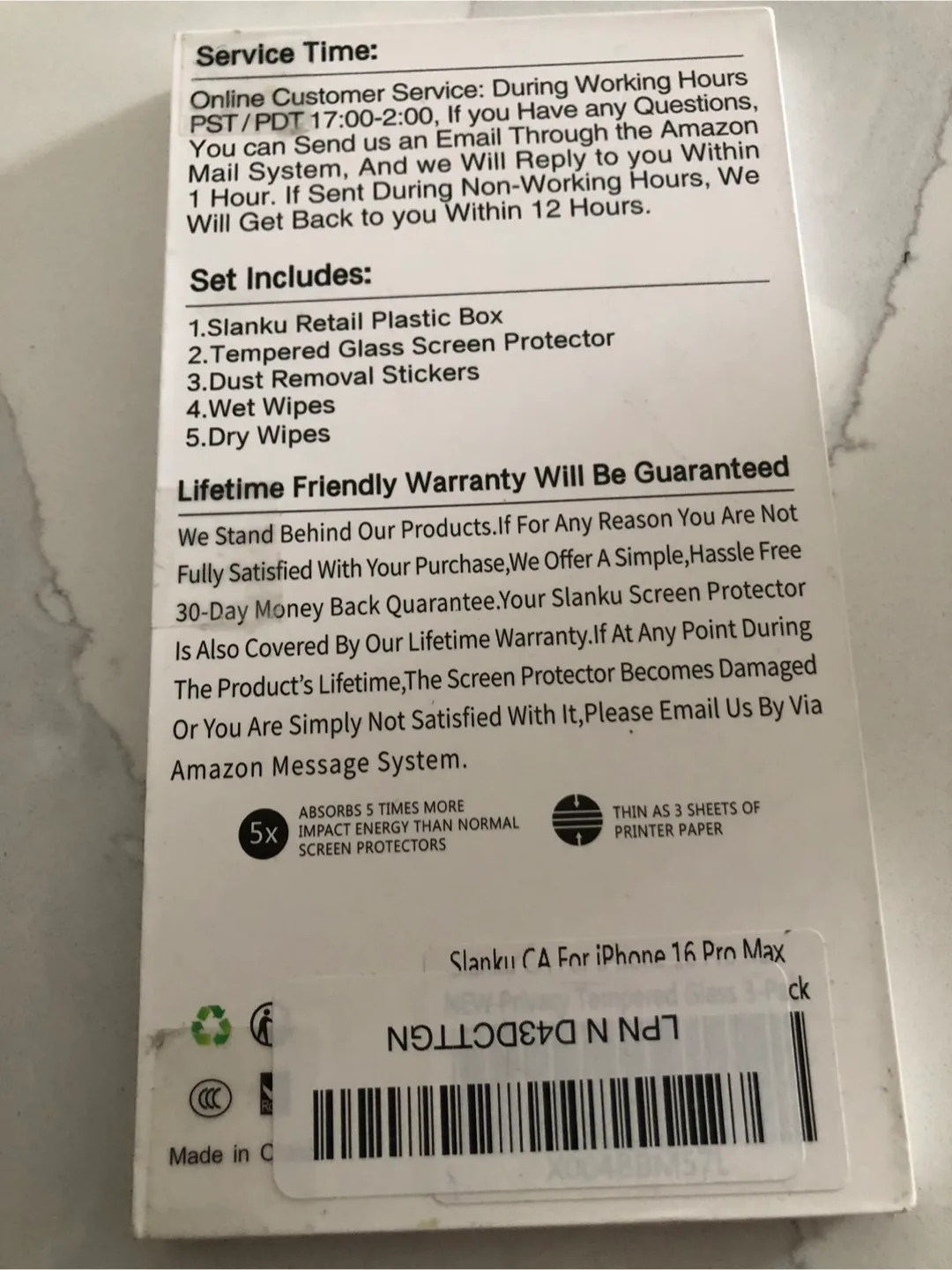 🏒Tempered Glass Screen Protectors for iPhone 16 Pro Max image indicator(2)