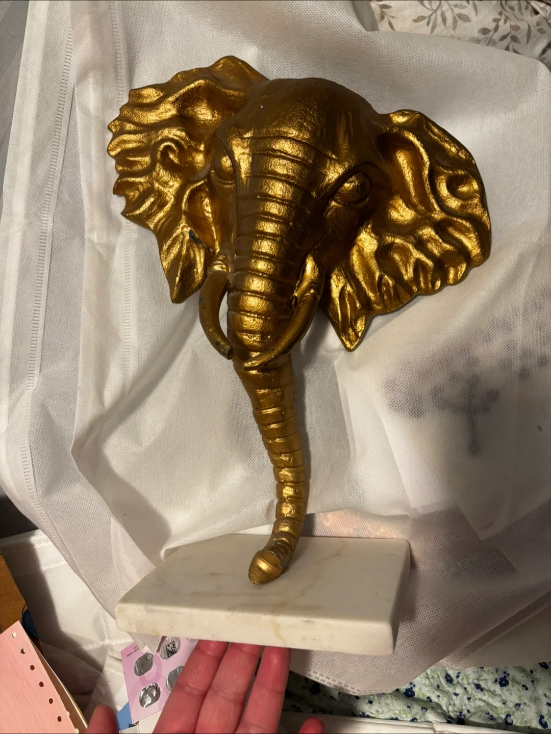 Gold Elephant Wall Decor thumbnail