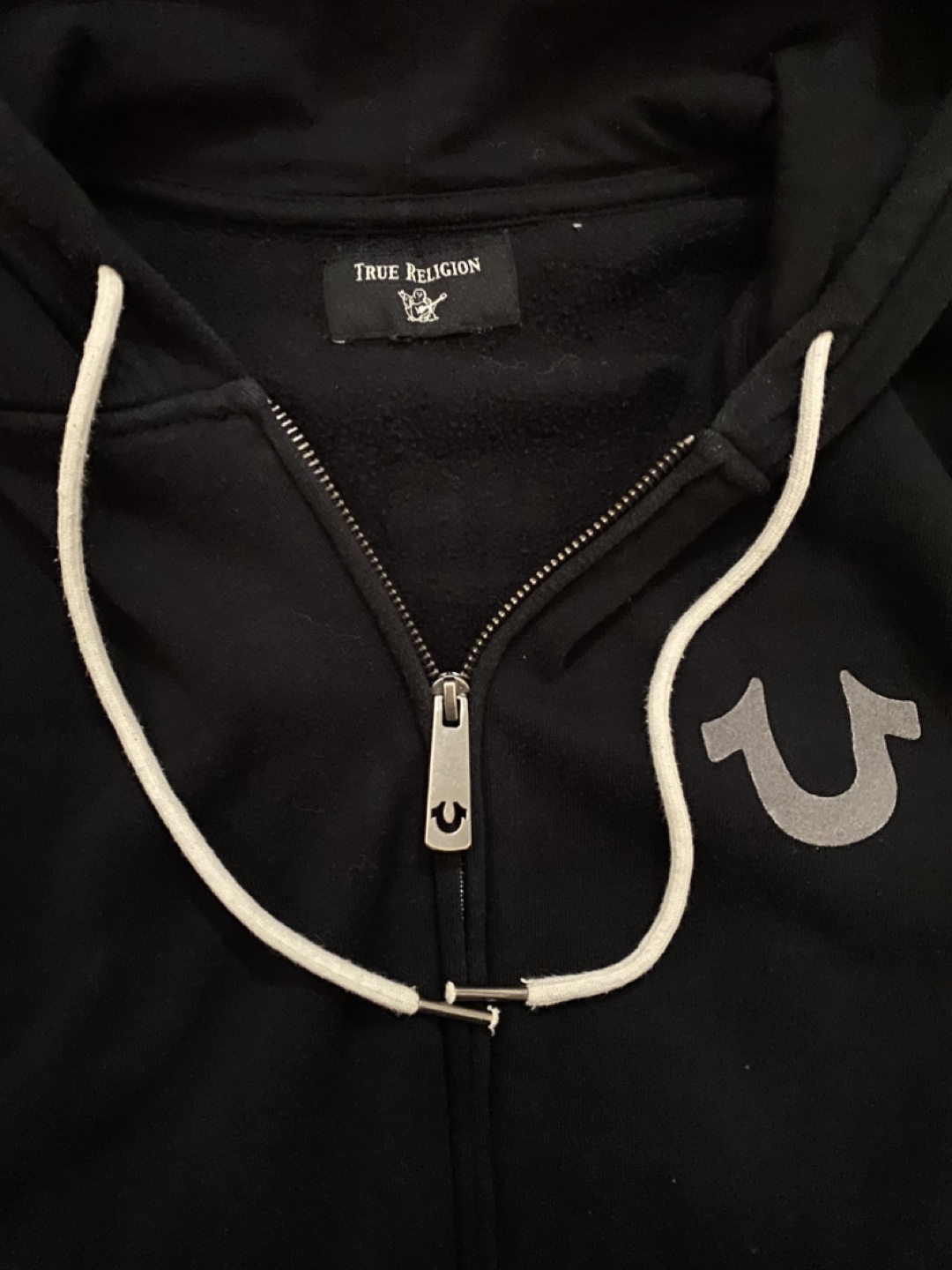 True Religion Brand Jeans Black Zip-Up Hoodie - photo 2