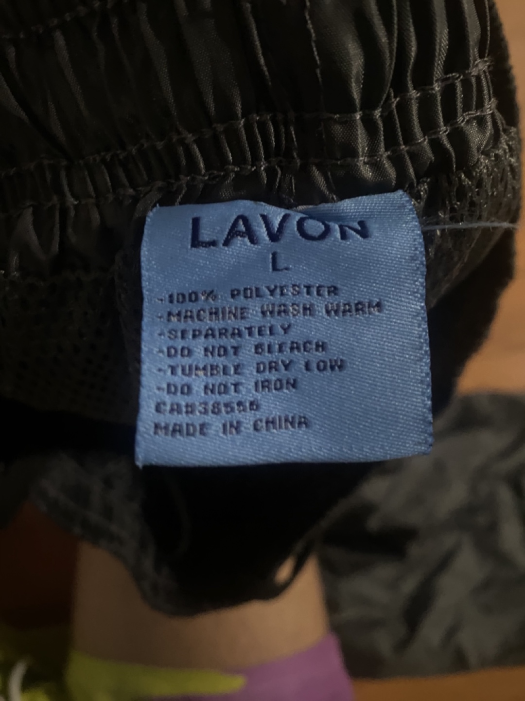 Lavon Size Large Black Track Pants - photo 2