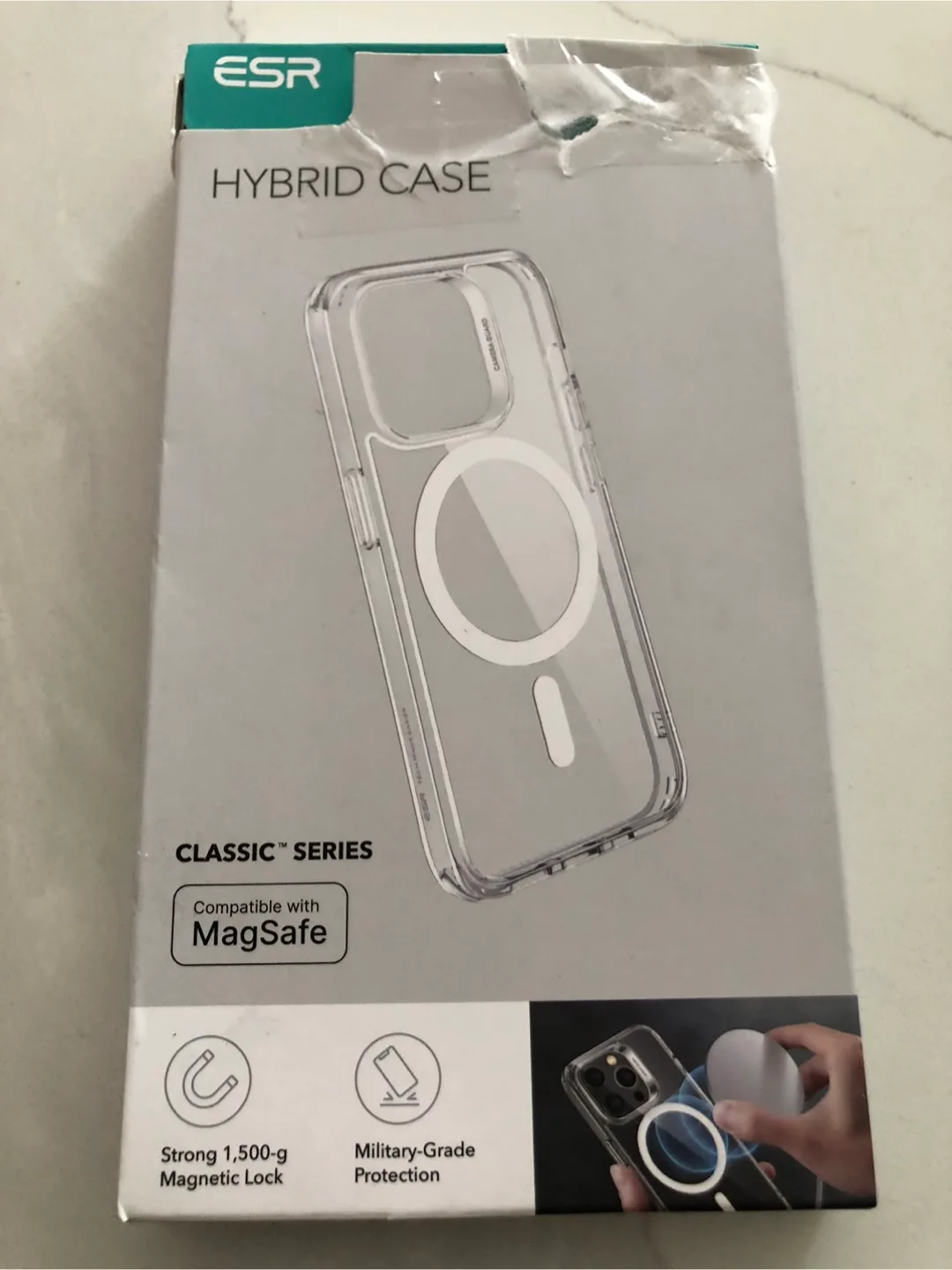 🏒ESR Classic Series Hybrid Case for iPhone 15 - Clear (Used) image indicator(3)