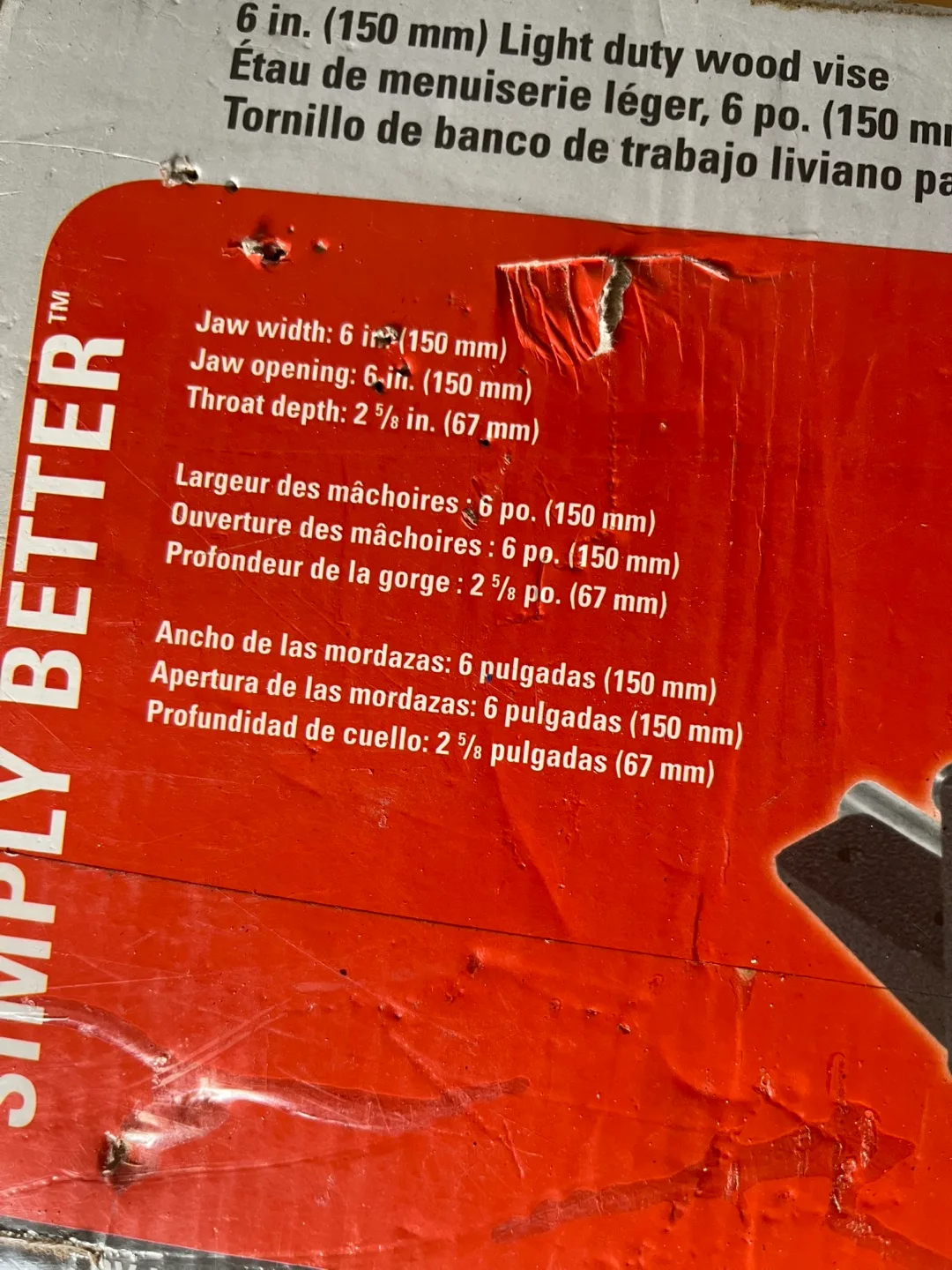 Bessey BV-WV65 6-inch Light Duty Wood Vise image indicator(2)