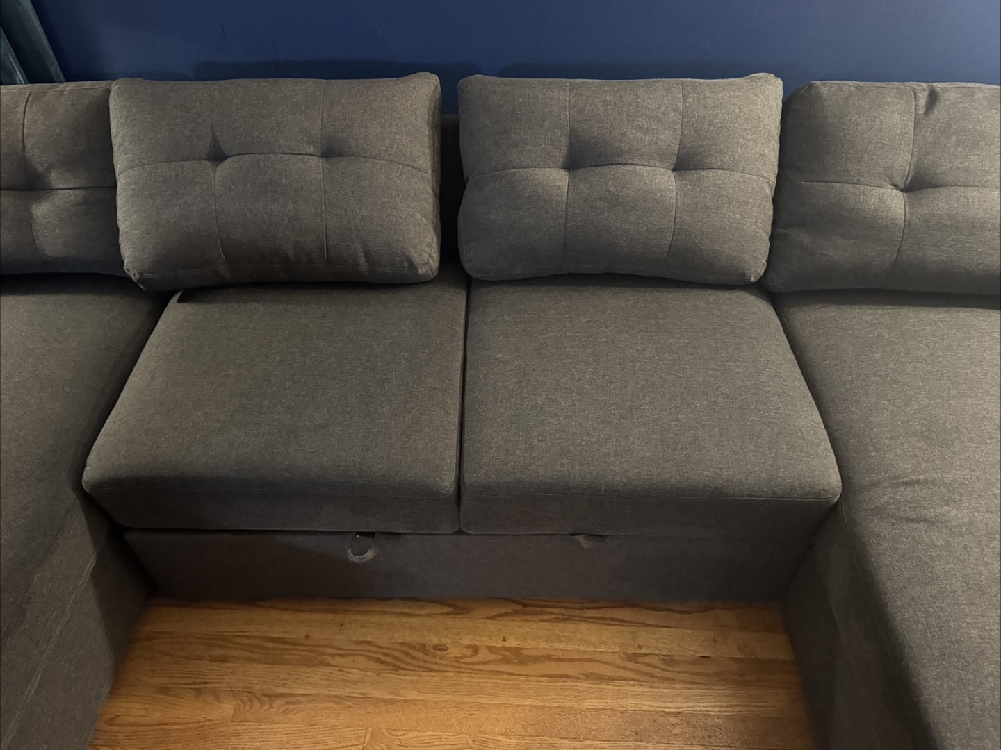Allan 120" Sectional Sofa Sleeper Bed with Storage Chaise - photo 5