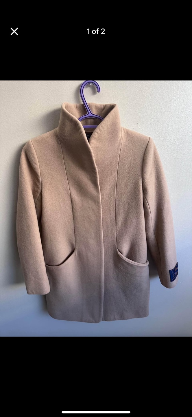 Beige collared coat