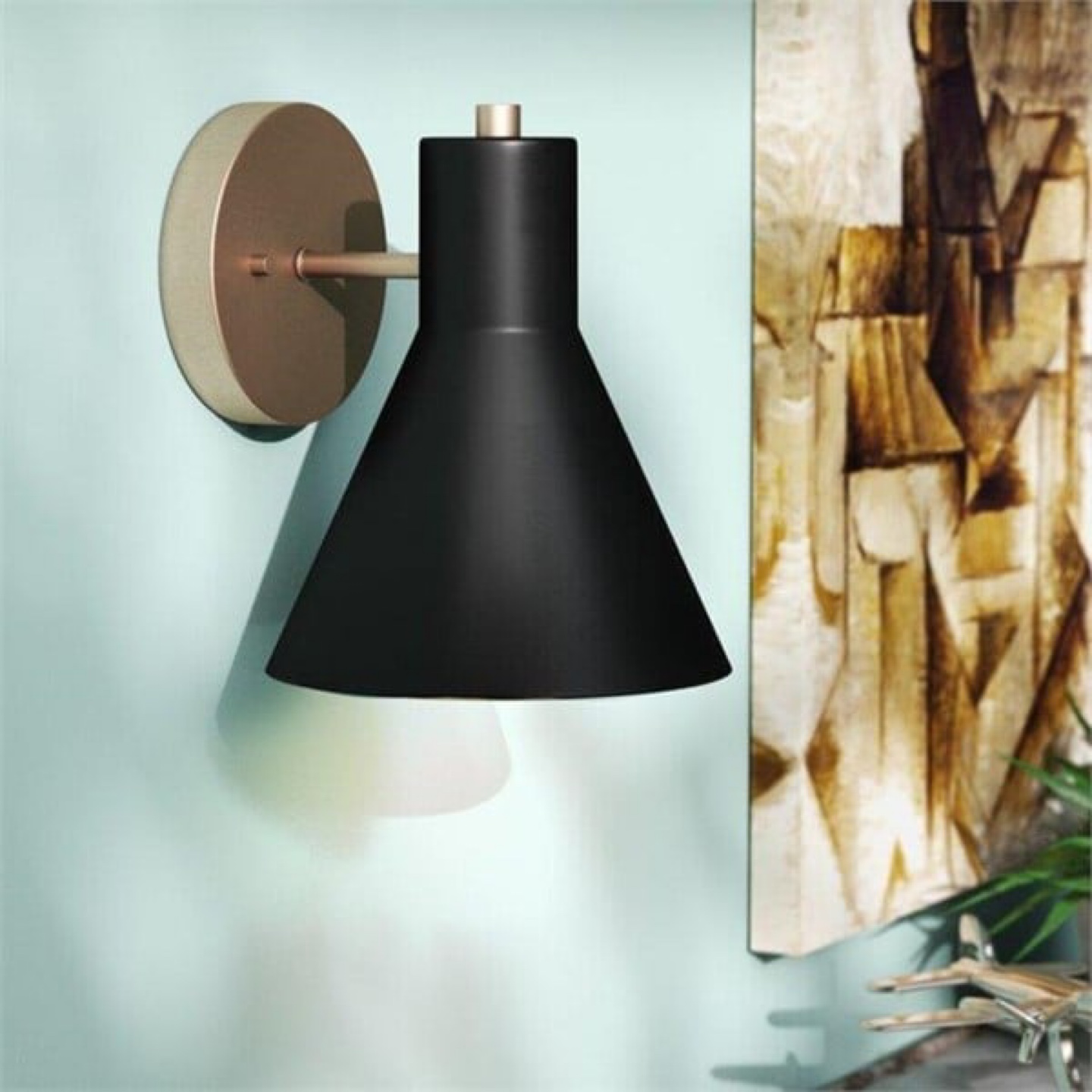 Black Cone Wall Sconce-Brand new Byers Steel Armed Sconce - photo 5