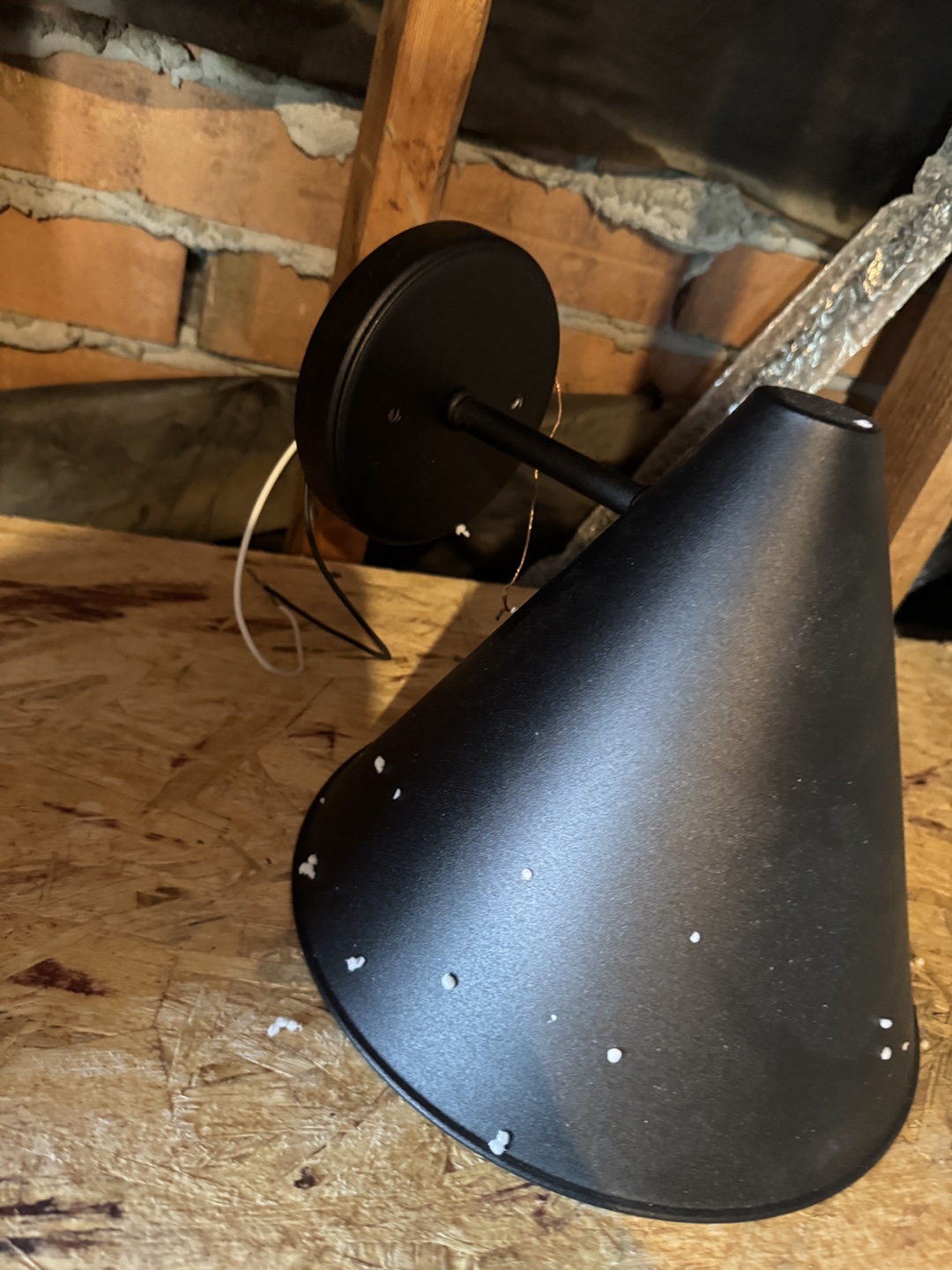 Black Cone Wall Sconce-Brand new Byers Steel Armed Sconce - photo 2
