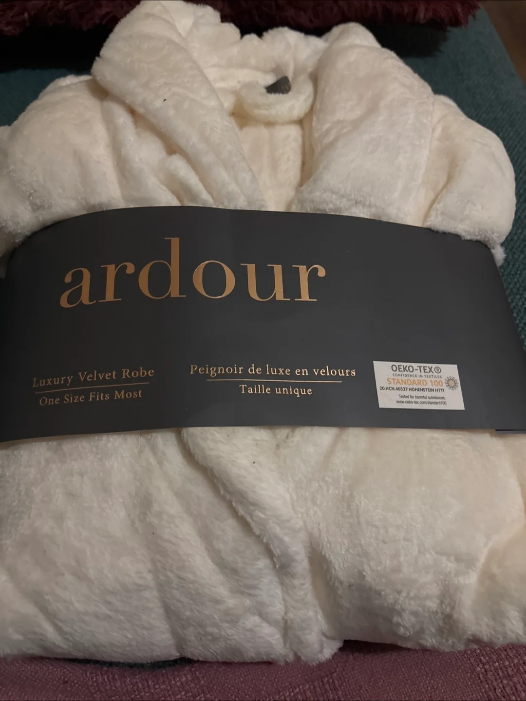Ardour Luxury Velvet Robe - One Size thumbnail