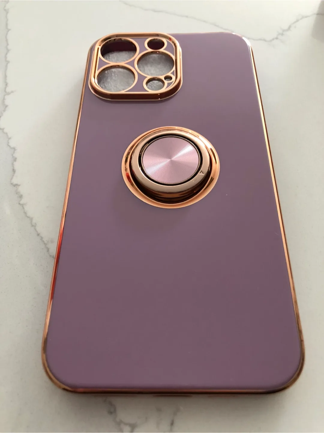 🏒iPhone 14 Pro Max Case with Ring Holder image indicator(2)