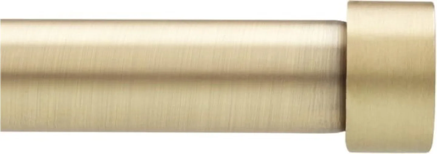 Gold Curtain Rod with Finials-66-120” thumbnail