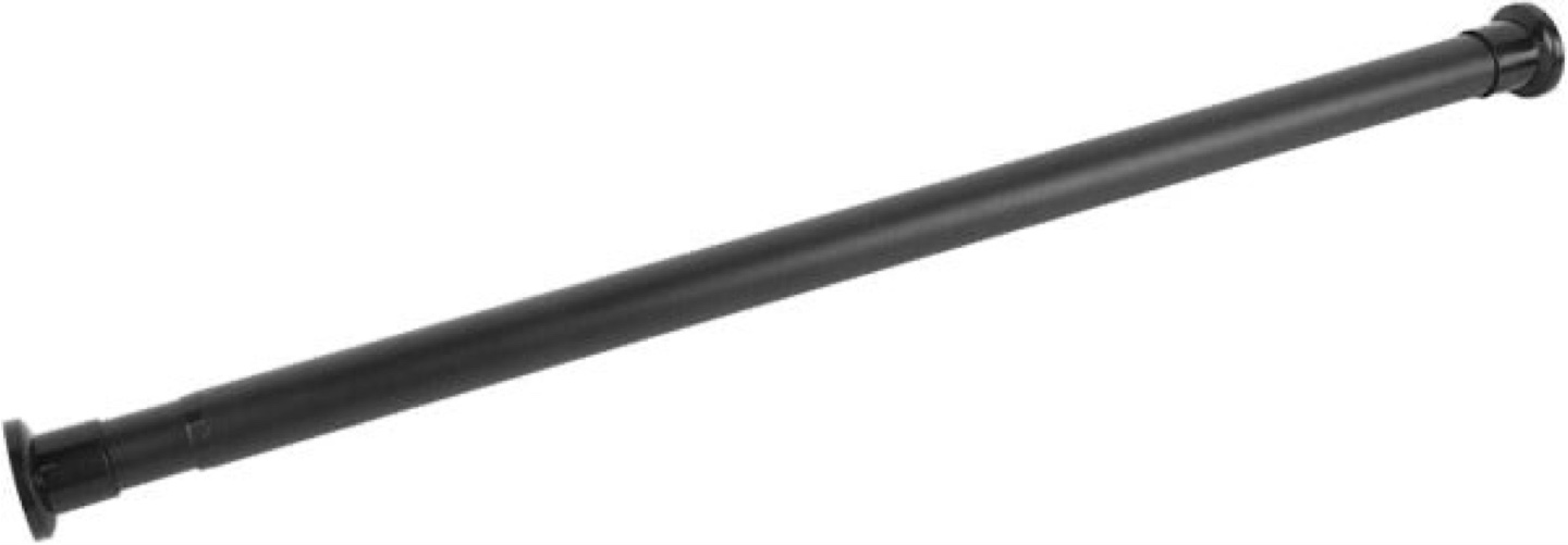 Black Telescopic Curtain Rod 28-43" - photo 2
