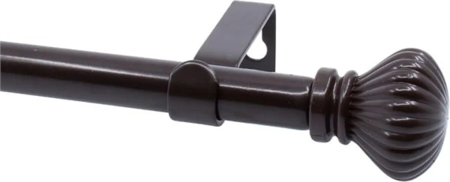 Furnishland 84-120 inch Black Window Curtain Rod thumbnail