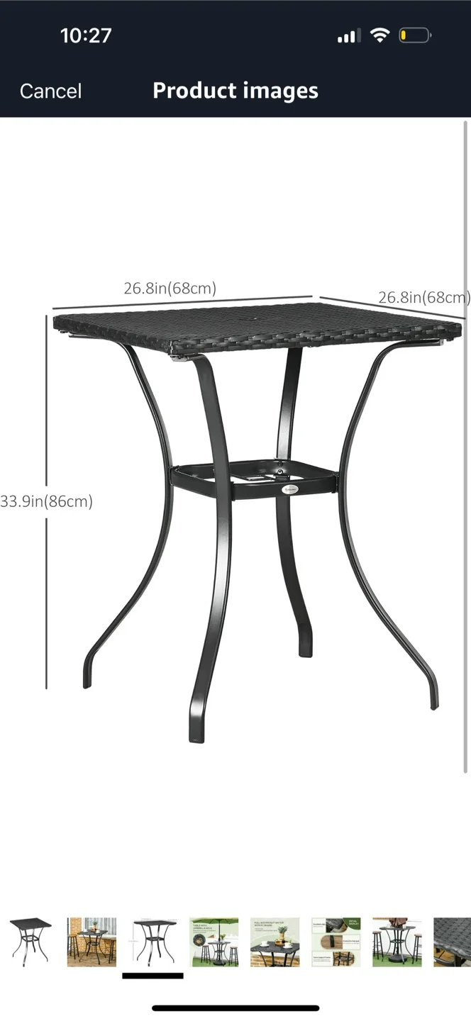 Outdoor Patio Bistro Table image indicator(7)