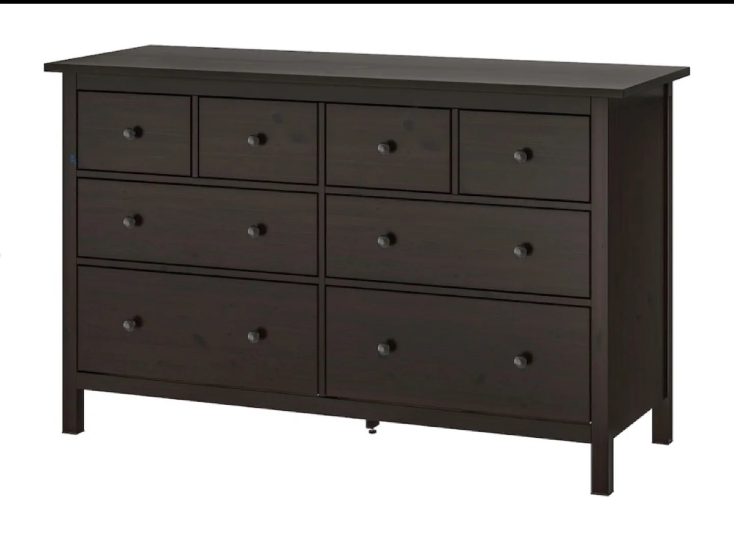 HEMNES 8-Drawer Dresser - Black-Brown thumbnail