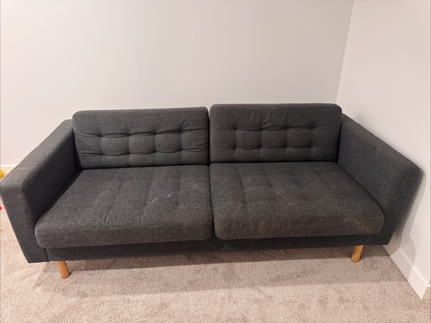 Dark Grey Two-Seater Sofa - photo 4