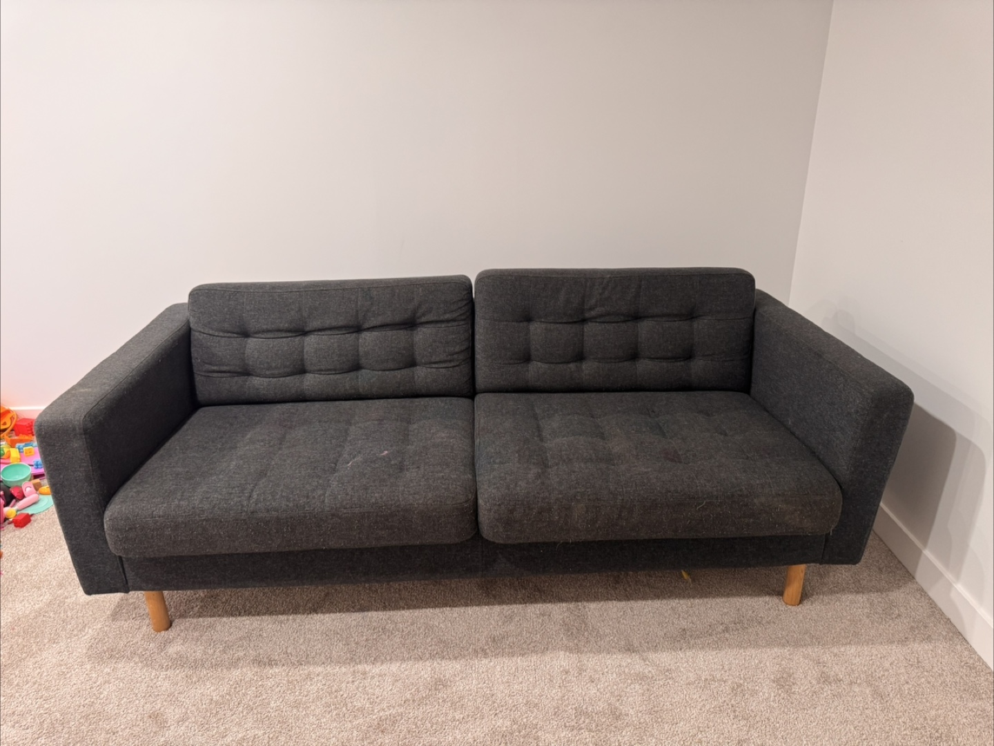 Dark Grey Two-Seater Sofa - photo 3