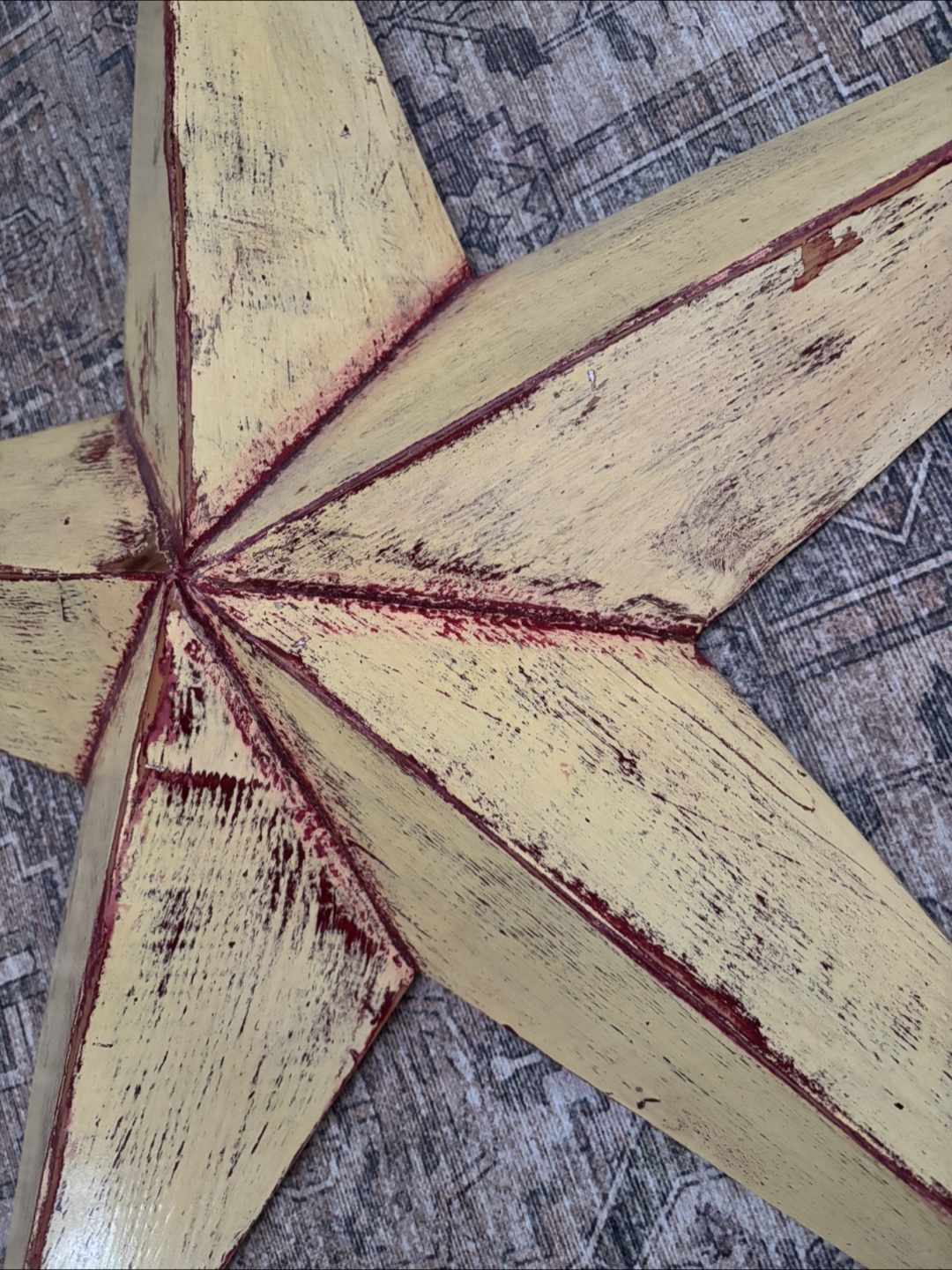 Large Farmhouse Wooden Star Wall Hanging - photo 5