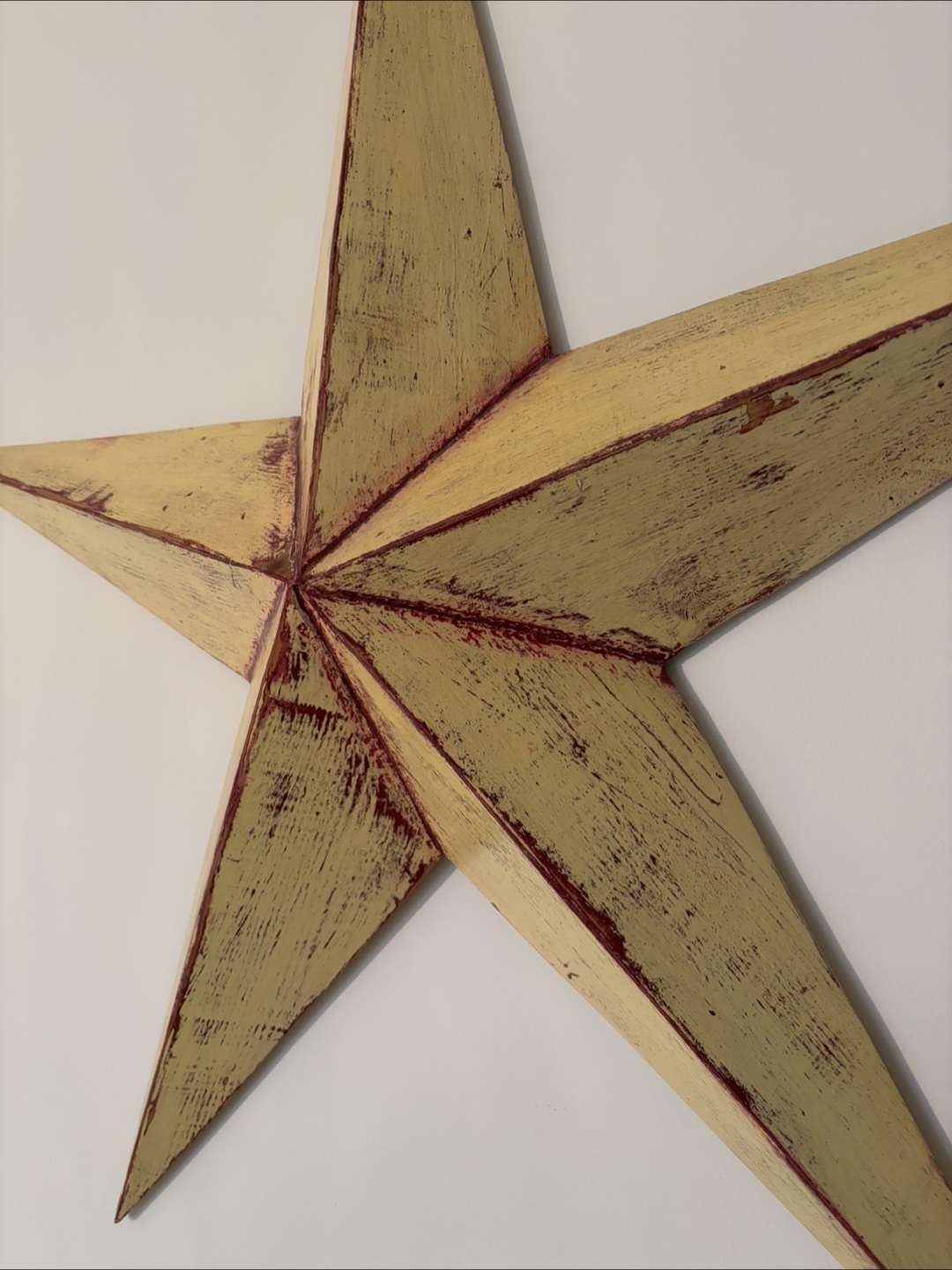 Large Farmhouse Wooden Star Wall Hanging