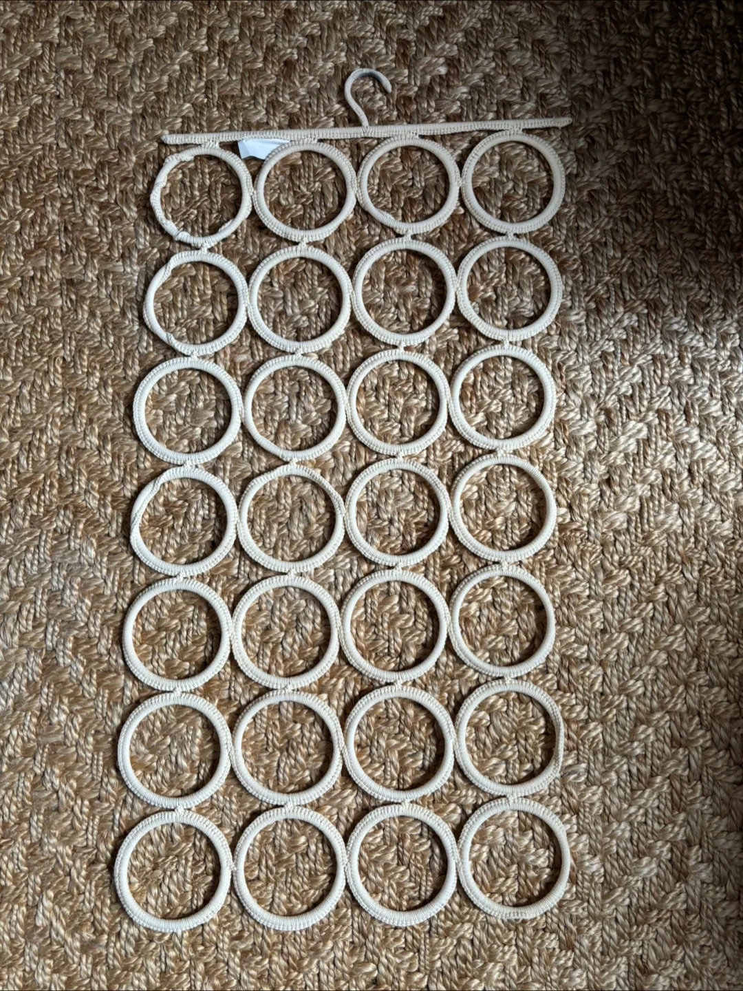IKEA KOMPLEMENT Beige Macrame Jewellery Organizer thumbnail