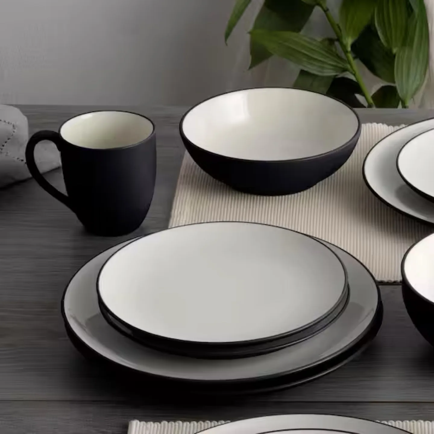 Noritake Colorwave Graphite Dinnerware Set thumbnail