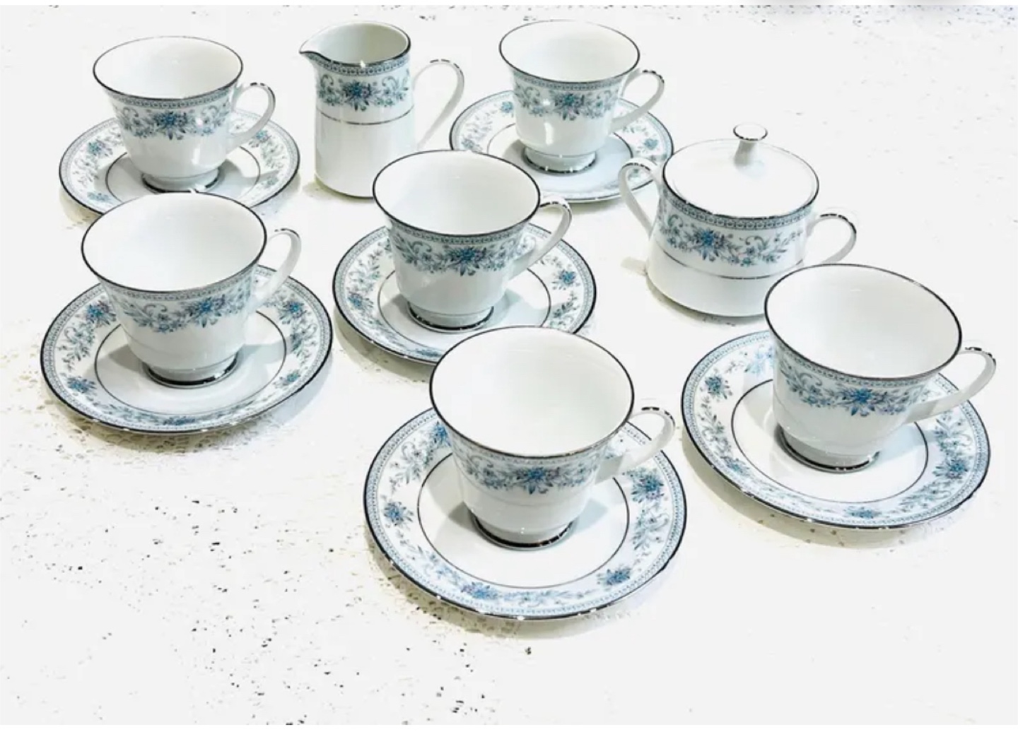 Vintage Tea Set, Blue hill