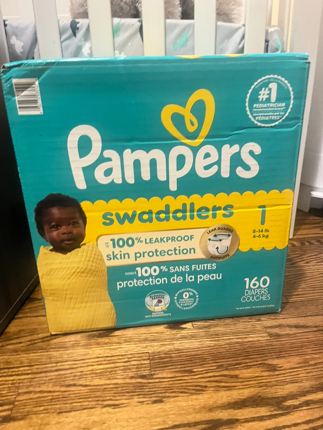 Pampers Swaddlers Size 1 Diapers - 160 Count thumbnail