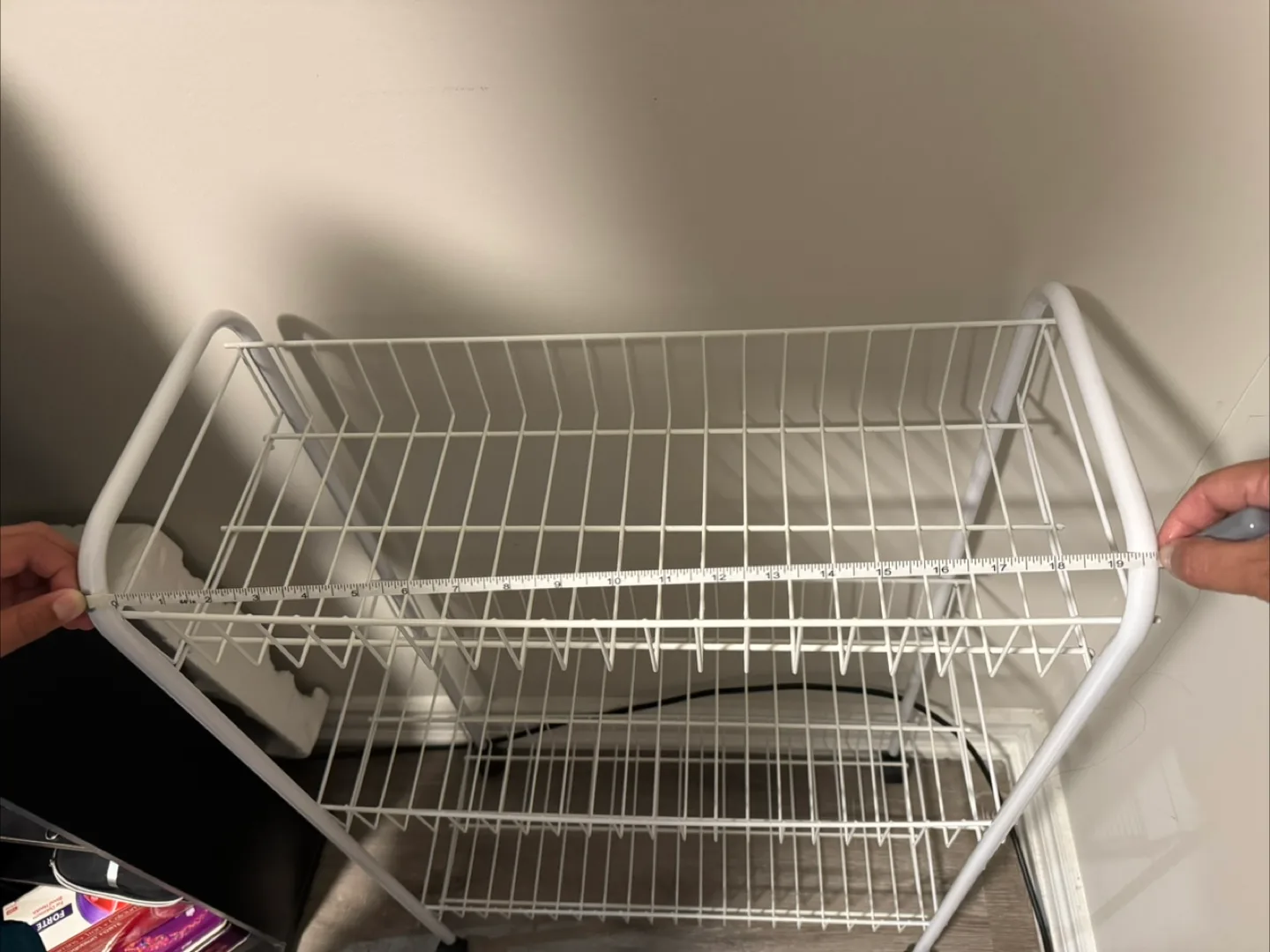 White 3-Tier Rolling Storage Cart image indicator(3)