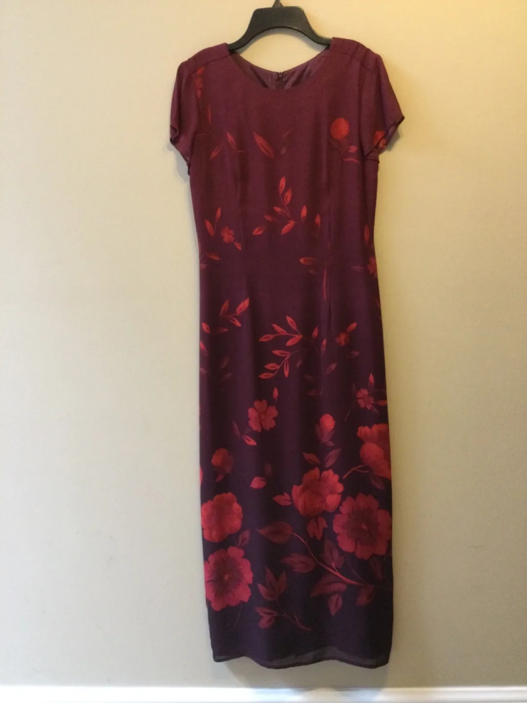 Melanie Lyne short sleeve floral midi dress thumbnail