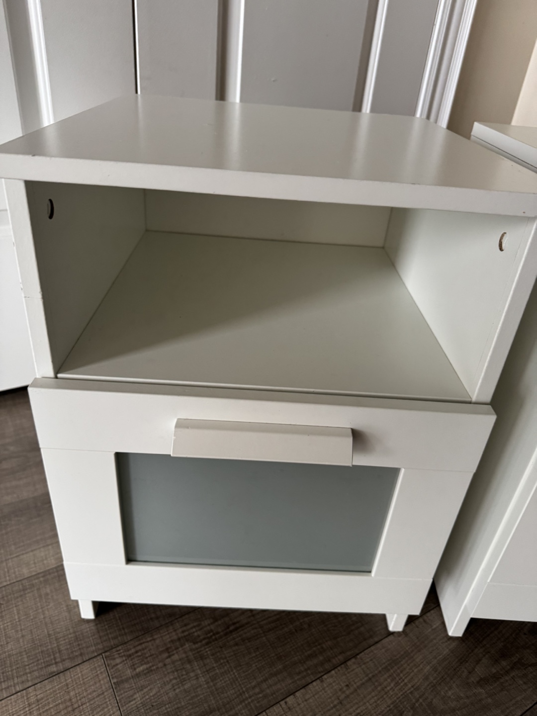 Pair of IKEA BRIMNES White Nightstands - photo 2