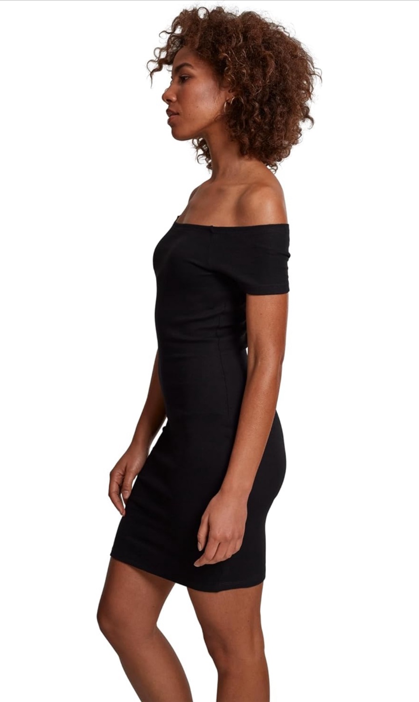 NEW!  Black Off-the-Shoulder Mini Dress - photo 3