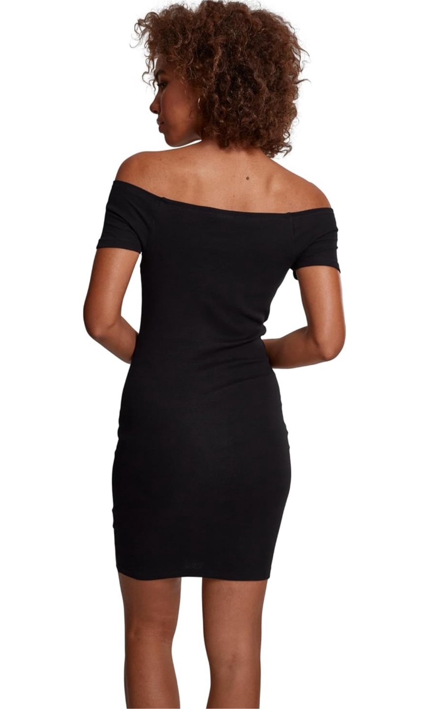 NEW!  Black Off-the-Shoulder Mini Dress - photo 2