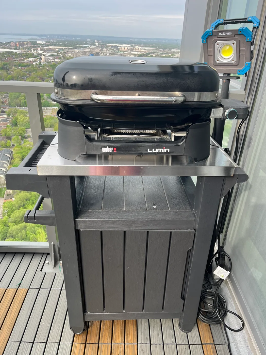 Weber Lumin 2-Burner Portable Electric BBQ in Black thumbnail