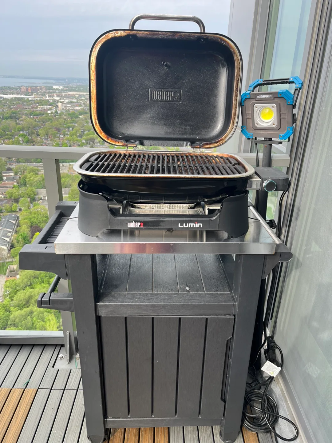 Weber Lumin 2-Burner Portable Electric BBQ in Black image indicator(4)