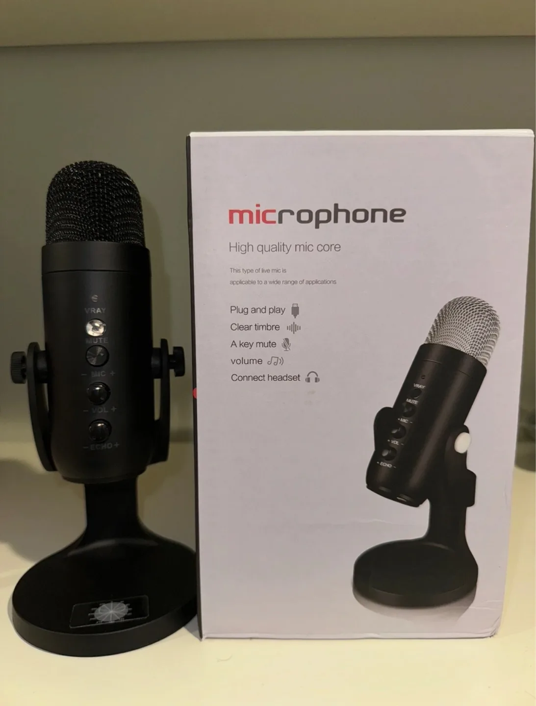 New USB Condenser Microphone with Stand thumbnail