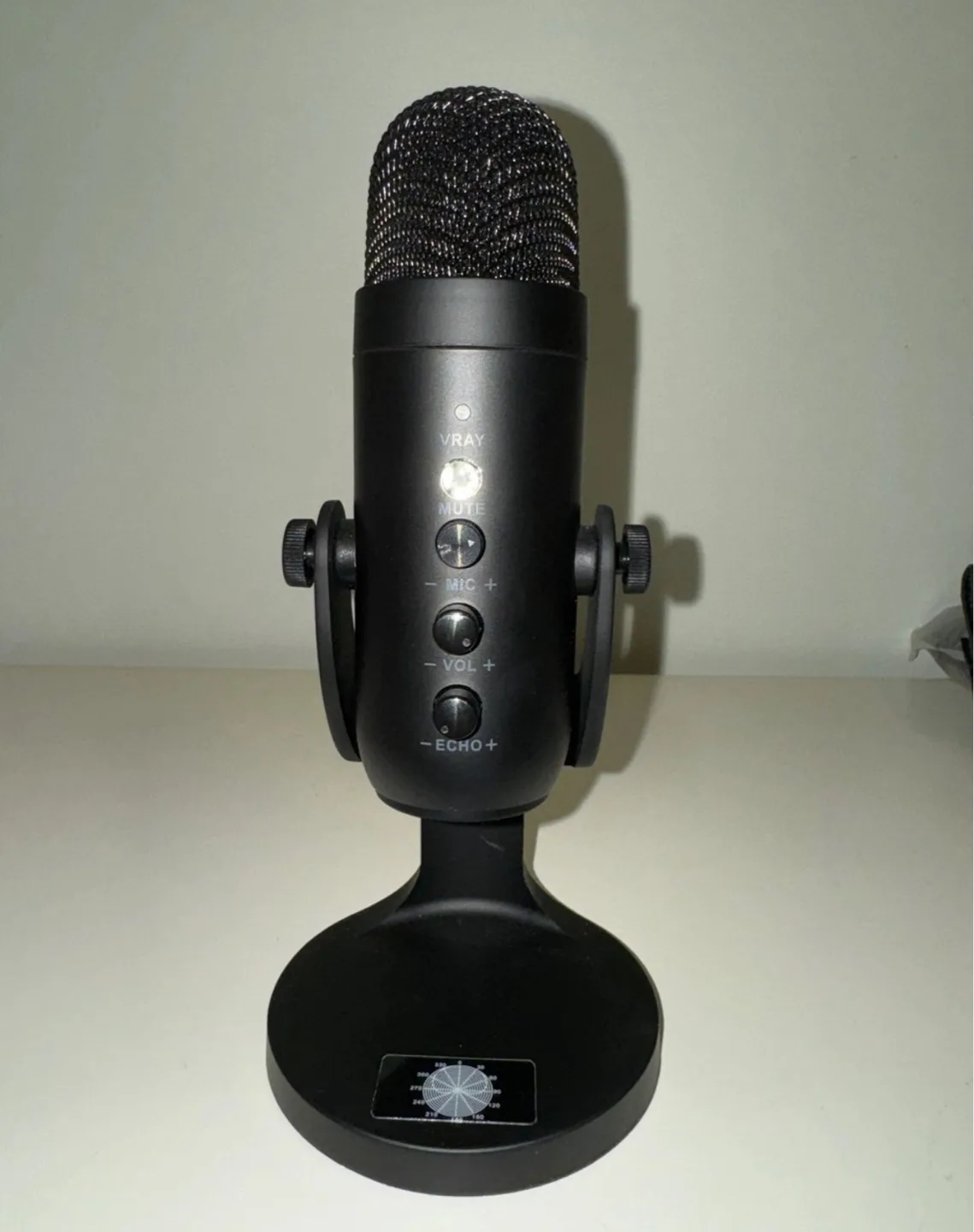 New USB Condenser Microphone with Stand image indicator(3)