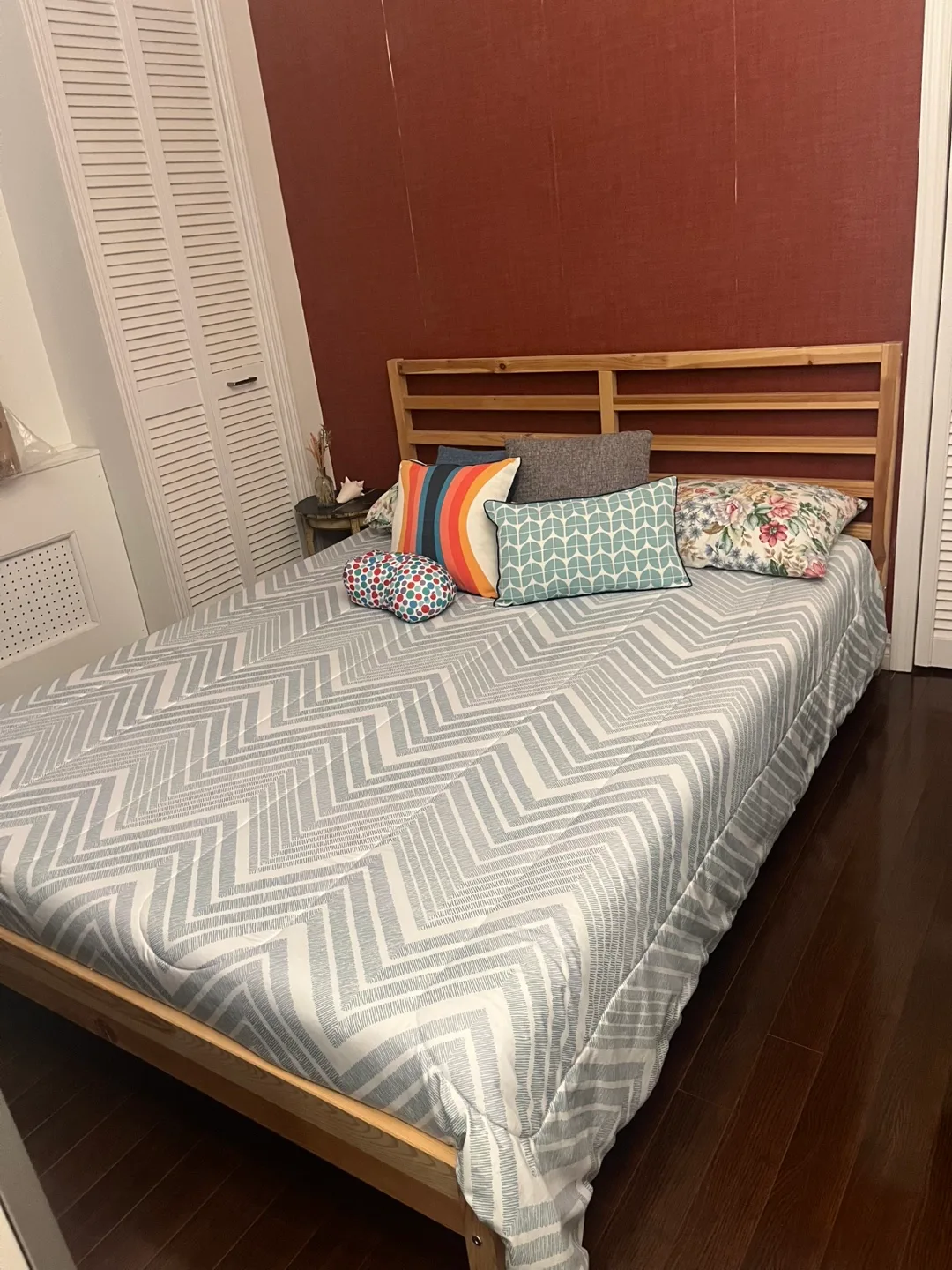 MOVING OUT SALE: IKEA Bed Frame with Mattress if you want thumbnail