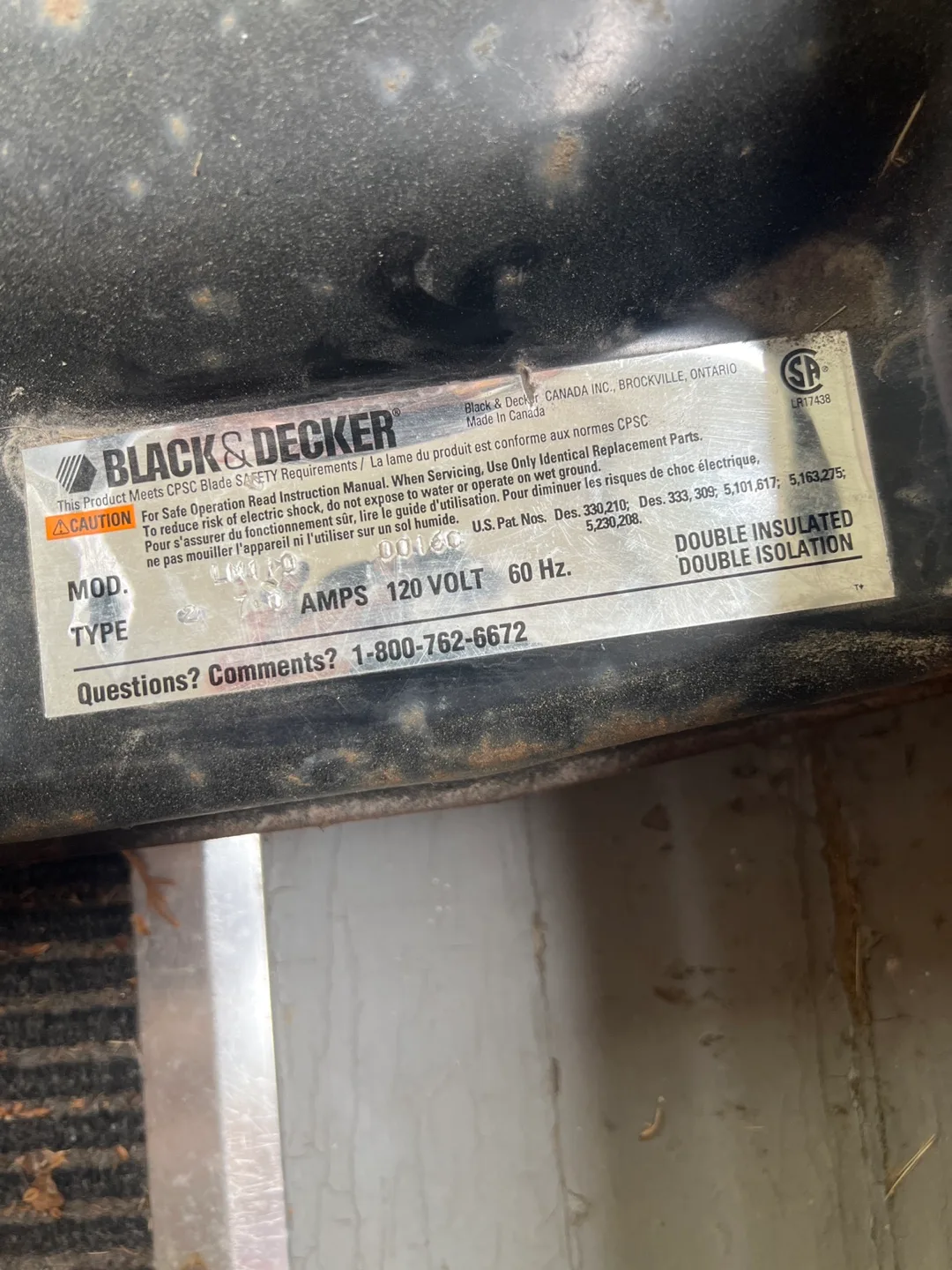 Black & Decker LM110 Electric Lawn Mower image indicator(3)