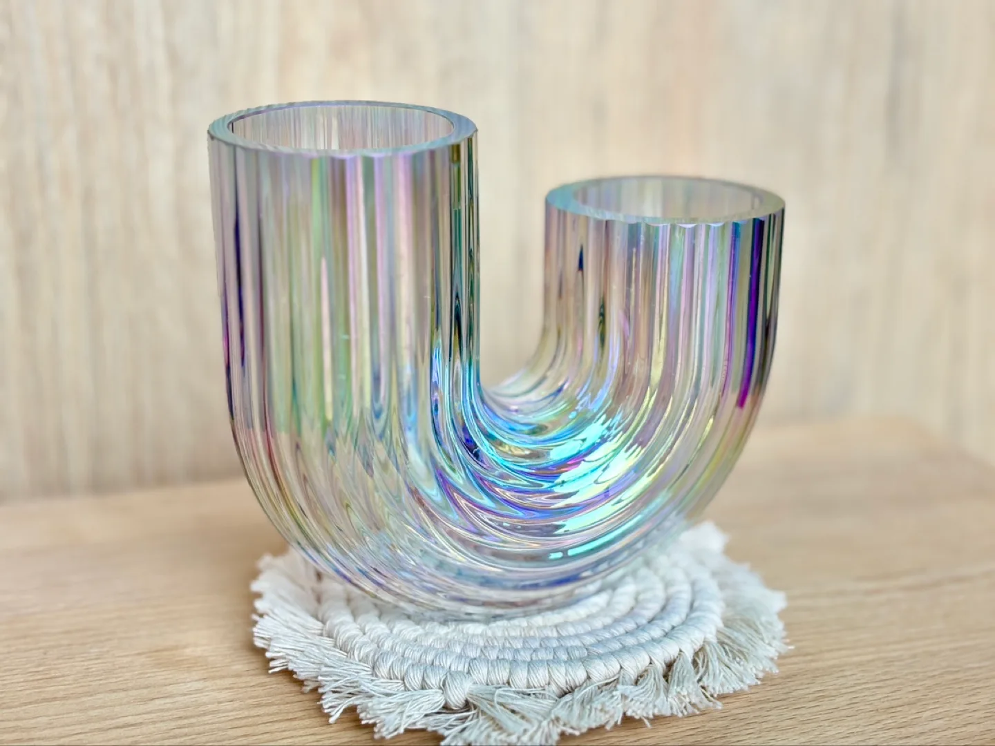 Rainbow Iridescent Glass Vase 🏒 thumbnail