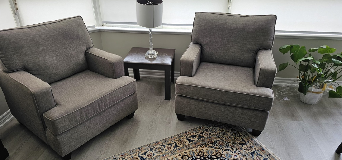 Grey Fabric Sofa and Two Armchairs - photo 3