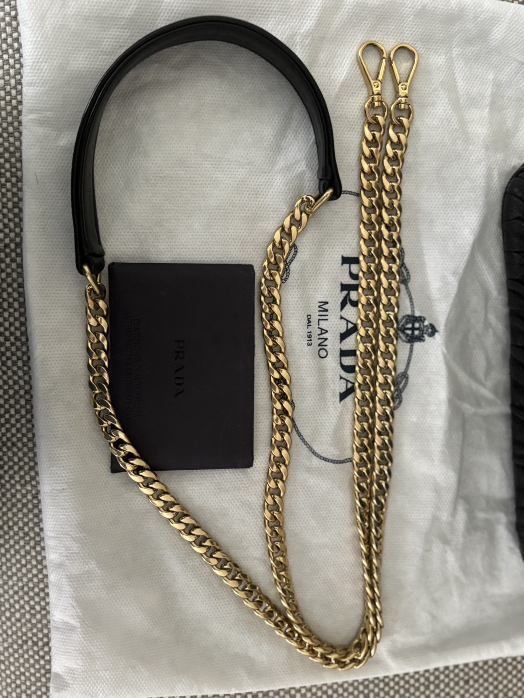 Authentic Prada Black Leather Crossbody Bag - photo 3