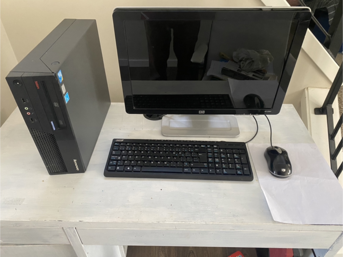 Wifi Desktop Computer with Monitor, Keyboard & Mouse