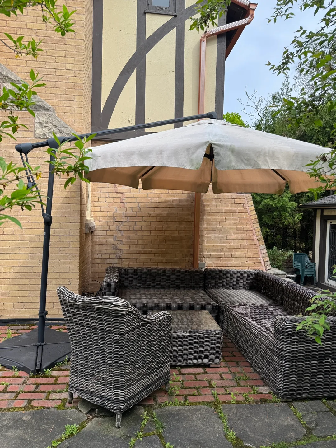 Cantilever Patio Umbrella with Base thumbnail