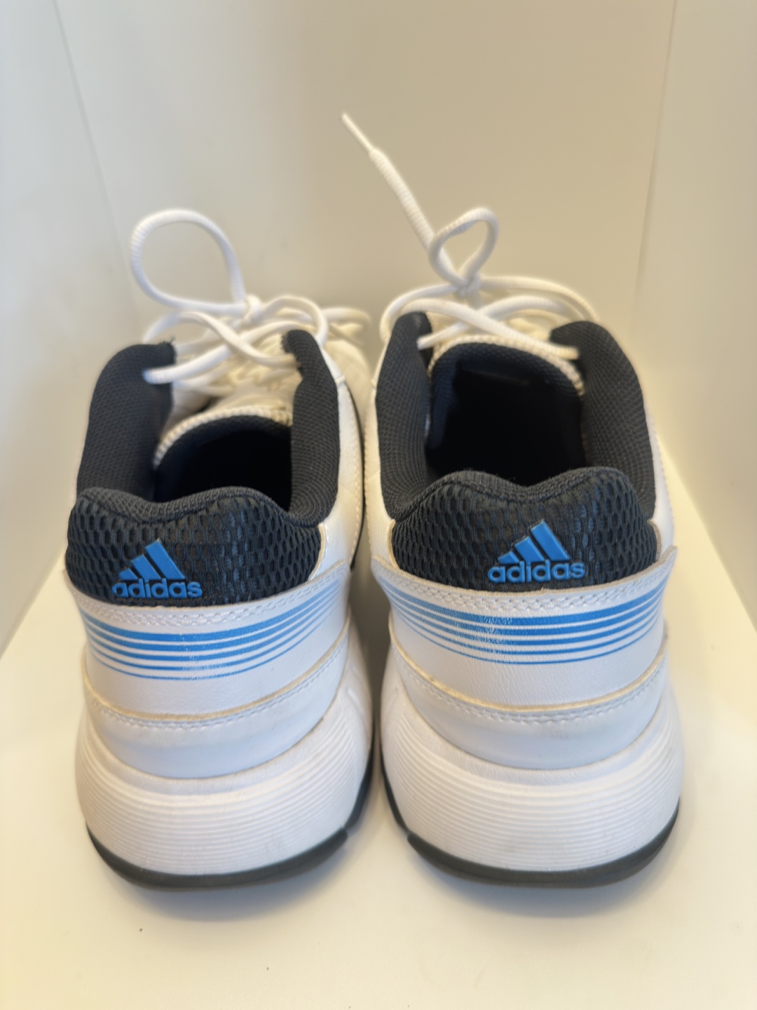 Adidas Men's White and Blue Tennis Shoes - Size 13 - photo 4