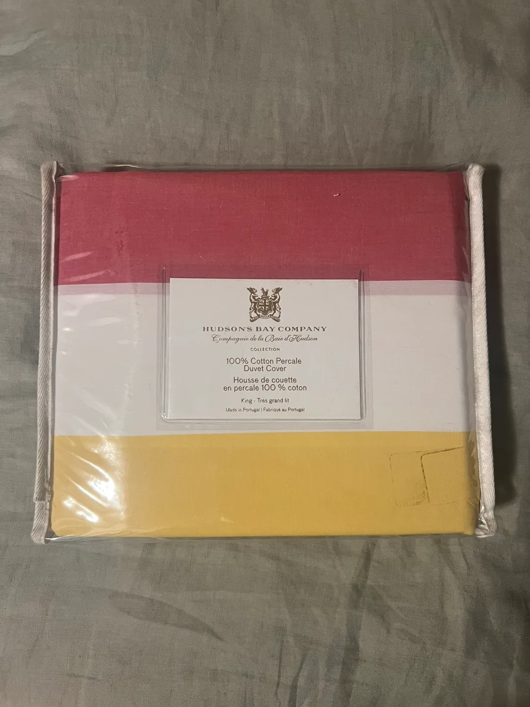NWT Hudson's Bay Stripes Collection King Duvet Cover thumbnail