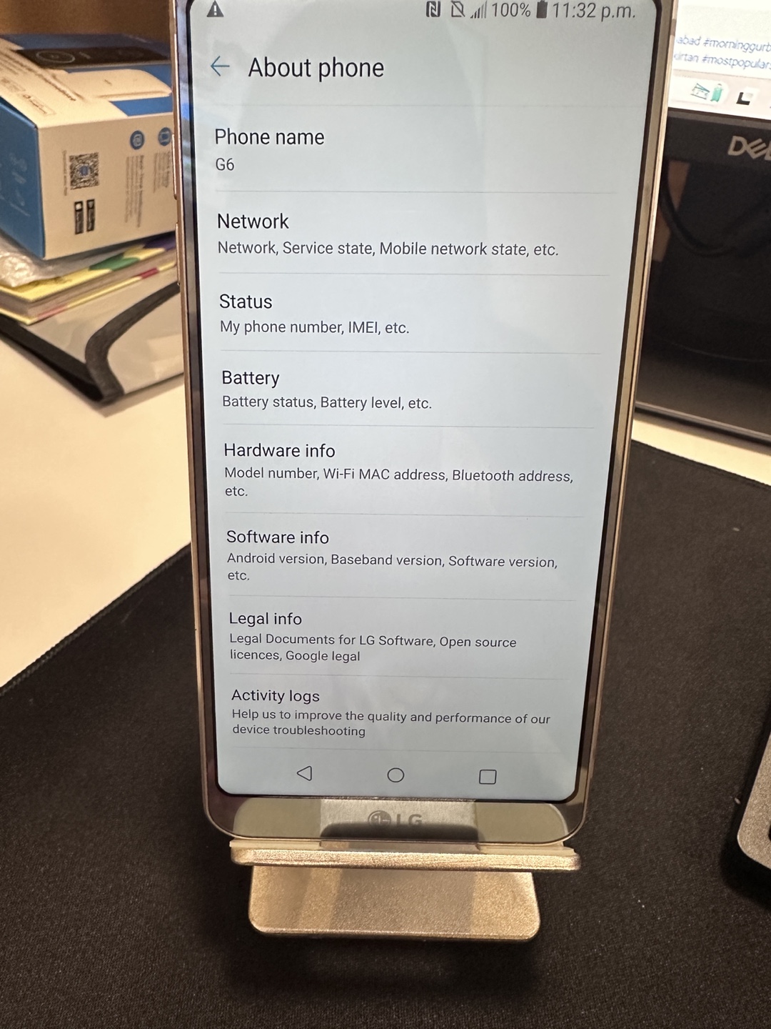 LG G6 Smartphone - 32GB - Platinum - photo 3